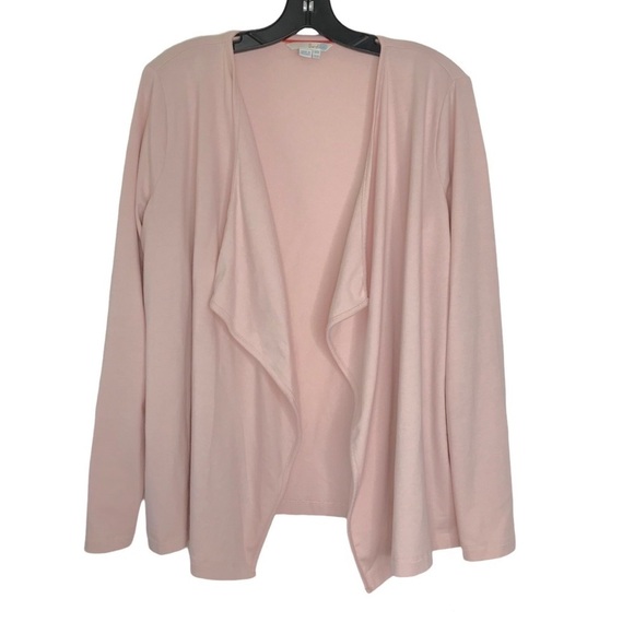 Boden Pink Cotton Blend Open Drape Cardigan SIZE 10 - Picture 6 of 6